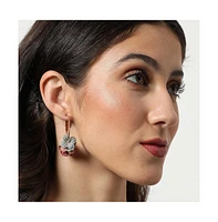 Sohi Women's Flora Hoop Earrings