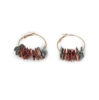 Sohi Women's Flora Hoop Earrings