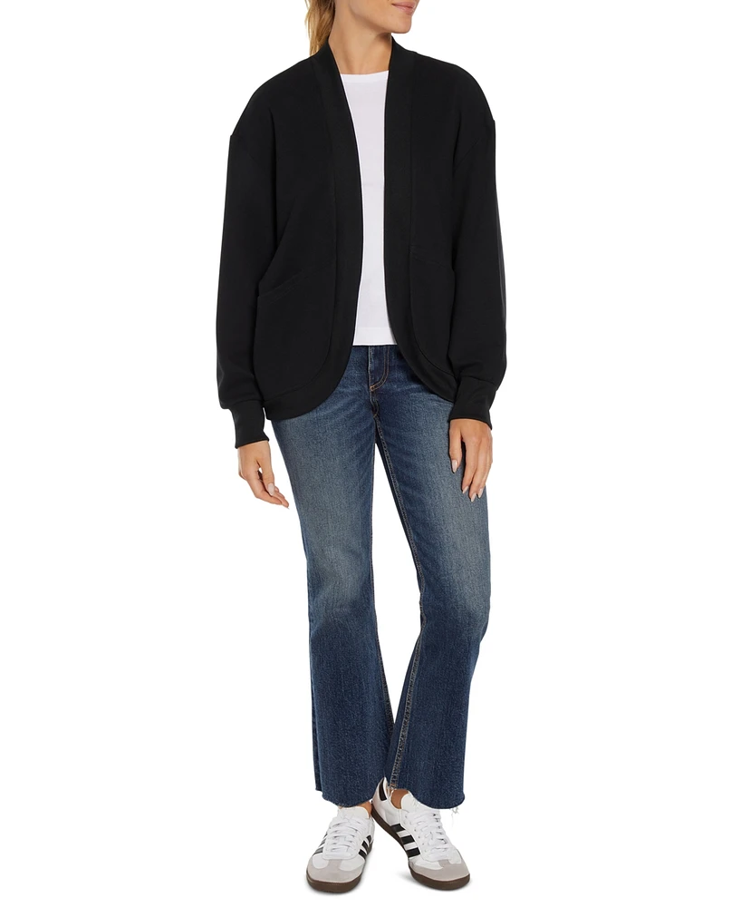 Three Dots Women's Sean Cocoon Open-Front Cardigan