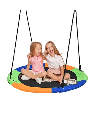 Costway 40'' Flying Saucer Tree Swing Indoor Outdoor Play Set Kids Gift