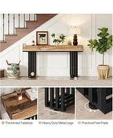 Tribesigns 55" Console Table for Entryway, Hallway with Stylish Metal Frame, Sofa Foyer Living Room,Entrance