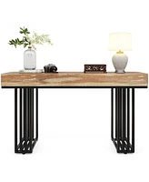 Tribesigns 55" Console Table for Entryway, Hallway with Stylish Metal Frame, Sofa Foyer Living Room,Entrance