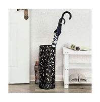 Slickblue Metal Black Umbrella Stand Sleek and Durable Umbrella Holder