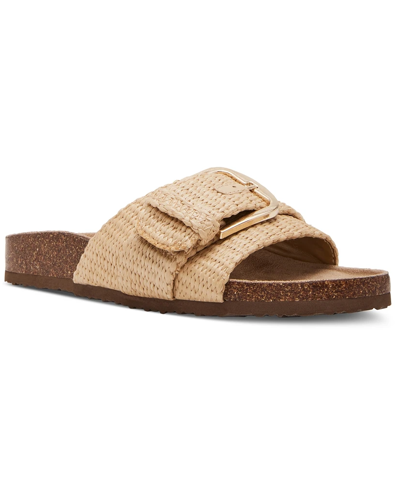 Madden Girl Becca Buckled Footbed Slide Sandals