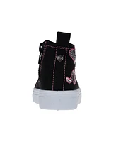 Bebe Toddler Girls Embroidered Sequin Sneakers