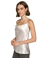 Karl Lagerfeld Paris Women's Hammered Satin Camisole