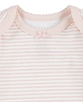 Huggies Baby Girls Organic Short Sleeve Bodysuits 3-Pack