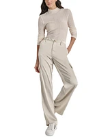 Dkny Jeans Petite High-Rise Satin Cargo Pants