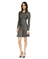 Michael Kors Women's Crewneck Long-Sleeve Dress