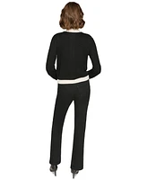 Karl Lagerfeld Paris Women's Four-Pocket Cardigan