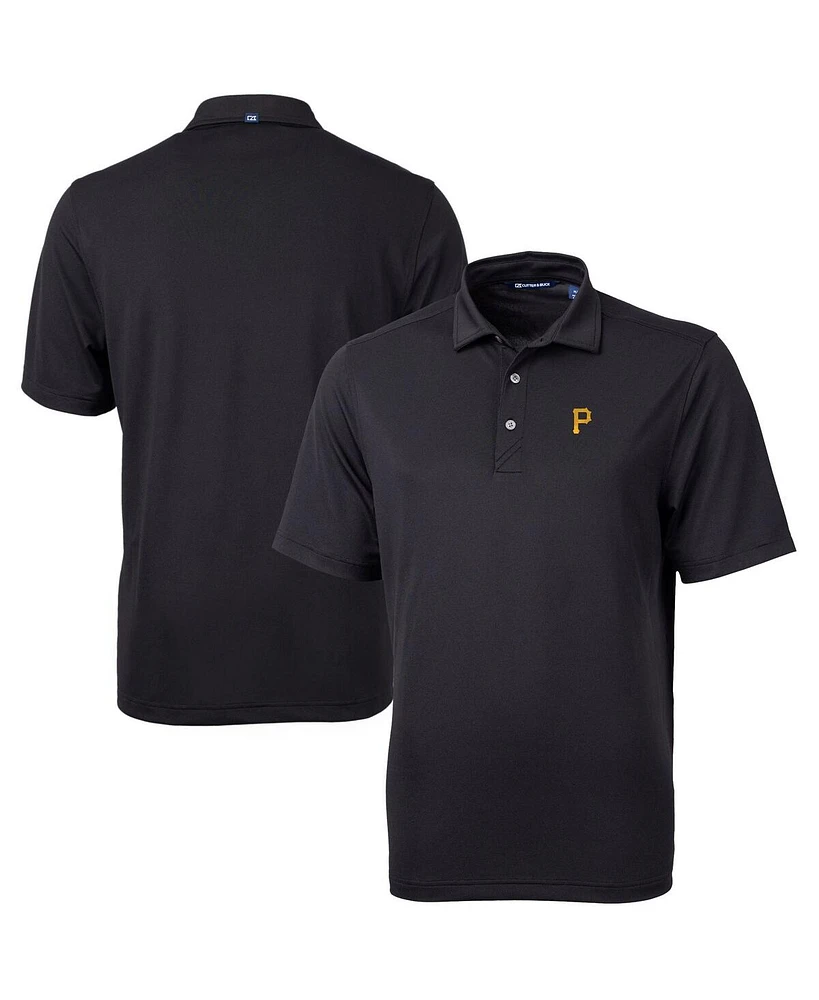 Cutter & Buck Men's Black Pittsburgh Pirates Virtue Eco Pique Polo