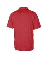 Cutter & Buck Men's Red Detroit Lions Forge Pencil Stripe Polo