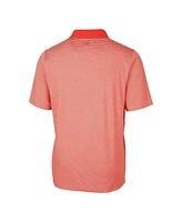 Cutter & Buck Men's Orange Tampa Bay Buccaneers Throwback Logo Forge Tonal Stripe Stretch Polo