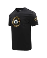 Men's Pro Standard Black Green Bay Packers Hybrid T-Shirt