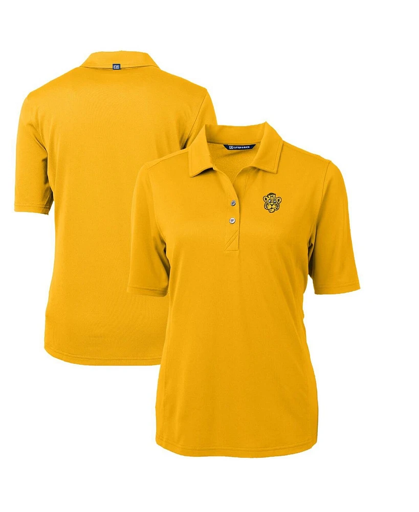 Cutter & Buck Women's Gold Missouri Tigers Team Virtue Eco Pique Polo