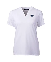 Cutter & Buck Women's White Penn State Nittany Lions Forge Blade V-Neck Top