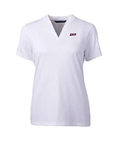 Cutter & Buck Women's White Eastern Kentucky Colonels Forge Blade V-Neck Top