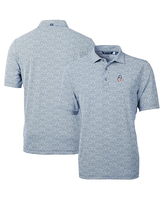 Cutter & Buck Men's Navy Baltimore Orioles Americana Logo Virtue Eco-Pique Botanical Polo