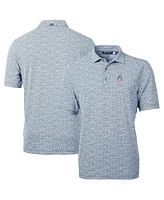 Cutter & Buck Men's Navy Baltimore Orioles Americana Logo Virtue Eco-Pique Botanical Polo