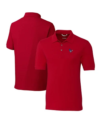 Cutter & Buck Men's Red Houston Texans Americana Advantage Tri-Blend Pique Polo