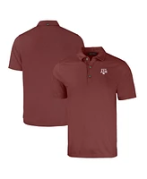 Cutter & Buck Men's Heather Maroon Texas A M Aggies Forge Eco Stretch Polo