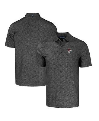 Cutter & Buck Men's Georgia Bulldogs Pike Eco Pebble Print Stretch Polo