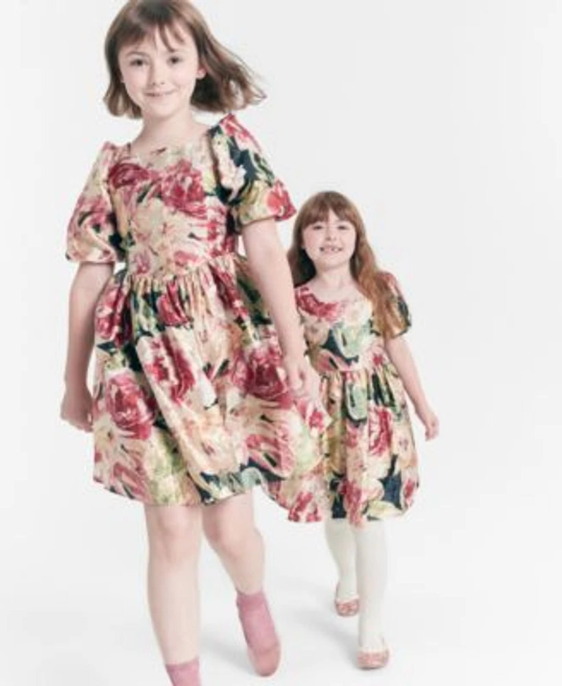 Rare Editions Floral Organza Dress