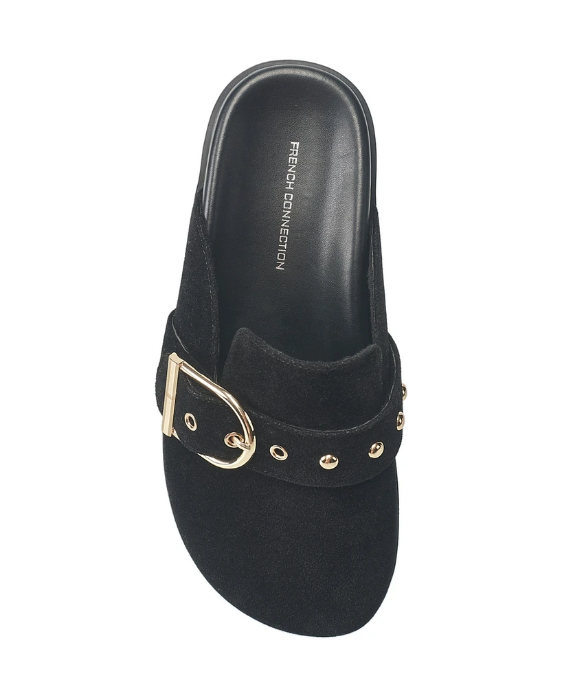 French Connection Women's Reina Buckle Strap Clogs