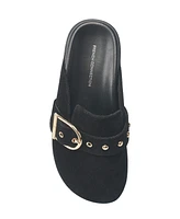 French Connection Women's Reina Buckle Strap Clogs