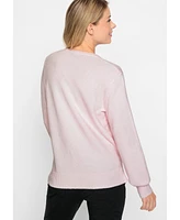 Olsen Women's Long Sleeve Rhinestone Embellished Sweater