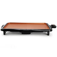 MegaChef 18.89 Inch Electric Grill/Griddle with Copper Coating