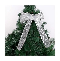 Cowin Ribbon Lights Tree Decorations Sliver Cold Light 16Ft 2 Pack