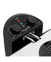 MegaChef 4.23 Quart Stainless Steel Electric Deep Fryer with Timer