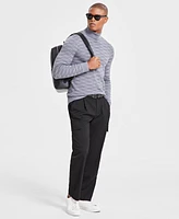 Alfani Men's Wool-Blend Textured Turtleneck Sweater, Created for Macy's