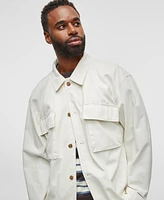 Mode of One Men's Relaxed-Fit Utility Shirt Jacket, Created for Macy's