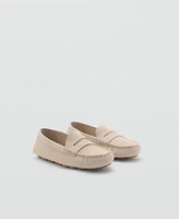 Mango Women's Suede Leather Moccasins