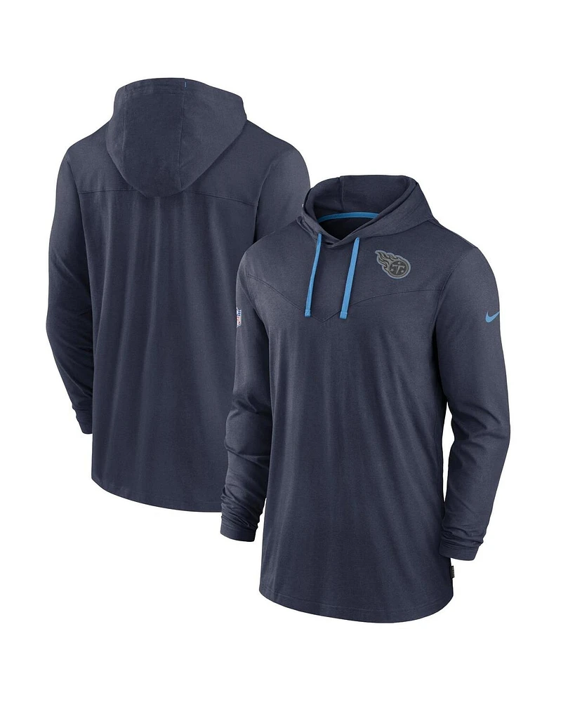 Nike Men's Navy Tennessee Titans Sideline Pop Performance Pullover Long Sleeve Hoodie T-Shirt