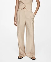 Mango Women's Striped Suit Pants