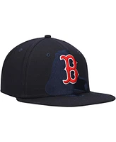 New Era Men's Navy Boston Red Sox Shadow Logo 59FIFTY Fitted Hat