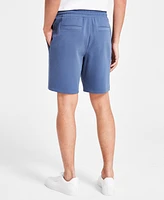 Michael Kors Men's Athletic-Fit Stretch Textured Logo 9" Shorts