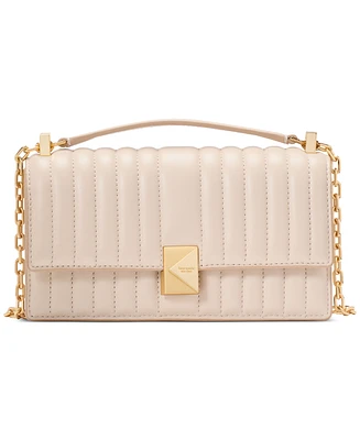 kate spade new york Deco Quilted Leather Mini Flap Chain Crossbody Bag