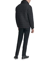 Dkny Men's Quilted Fleece-Lined Full-Zip Puffer Jacket