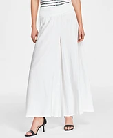 Vince Camuto Women's Smocked-Waist Wide-Leg Pull-On Pants