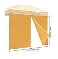 Yescom InstaHibit Universal Sidewall Zipper UV30+ Fits 10x10ft Canopy Backyard 1 Piece