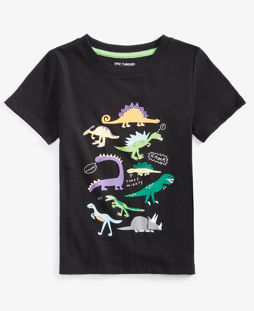 Epic Threads Toddler Boys Dino Grid Graphic T-Shirt, Created for Macy's