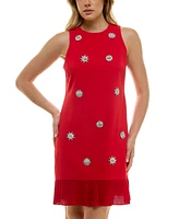 Taylor Petite Embellished Sheath Dress