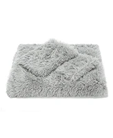 Chanasya Premium Faux Fur Duvet Cover Set