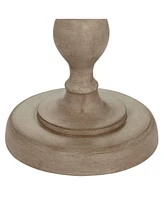 Tuscan Chic Farmhouse Rustic Country 62 1/2" Tall Standing Floor Lamp Pull Chain Gray Natural Faux Wood Finish Living Room Bedroom House Reading Offic