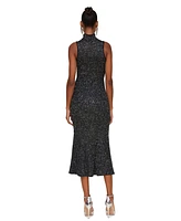 Avec Les Filles Women's Sequined Midi Sweater Dress