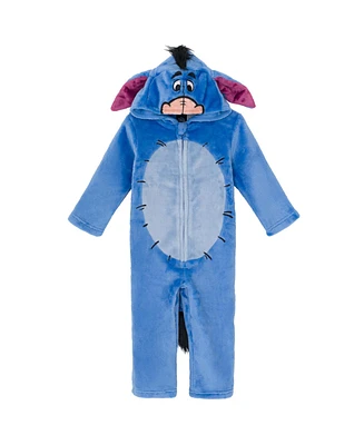 Winnie the Pooh Boys Disney Tigger Eeyore Zip Up Cosplay Coverall Tail